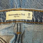 Abercrombie & Fitch High Rise Mini Skirt Size 28 / 6 Denim Side Pockets 90s EUC Photo 5