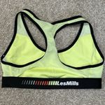 Reebok Les Mills Lux Neon Black Sports Bra Athletic Racer‎ Sz XS Photo 2