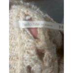 Hello Nite‎ Open Knit Sweater Vest Women's Cream Flecked Sleeveless Pullover M Tan Size M Photo 1
