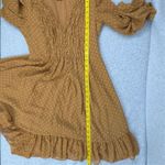 Taylor Women's Orange Polka Dot Ruffle Midi Dress Size 2 Party Cocktail Photo 9