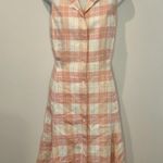 Brooks Brothers  Country Club Linen Plaid Sleeveless Shirt Dress Size 8 EUC!! Photo 1