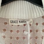 Grace Karin  White Hollow Out Cap Sleeve Lightweight Sweater Photo 7