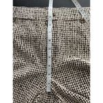 Michael Kors Slacks Pants Womens L Chocolate Houndstooth Taper Mid Rise NWT $110 Photo 7