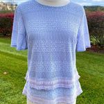 Banana Republic  OPAL LILAC LAVENDER CROCHET BLOUSE Photo 0