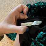 Altar'd State Dress Black emerald Green Sequins Mini Square Neck Holiday party Photo 3