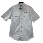 Duluth Trading Co. Gray Button Down Logo’d Work Shirt Large Tall Photo 0
