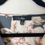 Lulus  Prairie Daydream Washed Navy Blue‎ Floral Print Romper Size Small Photo 7