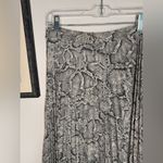 1. State  Snake Print Pleated Midi Skirt Photo 3
