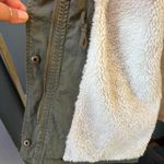 Ambiance Olive Green, Faux Sherpa Lined Utility Military Jacket, Size M Green Size M Photo 7