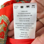 Kut From The Kloth  Orange Blue Paisley V-Neck Flowy Lined Midi Dress Size S Photo 6