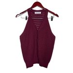 The Frankie Shop  Leonie Knitted Halter Top in Burgundy Sz M/L Photo 2