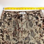 Free People FREE PEOPLE High Rise Snakeskin Print Cropped Skinny Jeans Size 29 Photo 4