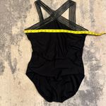 Aqua Green  Black Swimsuit Photo 1