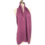 Vintage Purple Angora Wool Blend Scarf Solid Long Winter Wrap 60x10" Photo 3