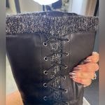 Torrid Black Sweater Criss-Cross Knee Boot Size 6.5 DOUBLE WIDE Photo 4