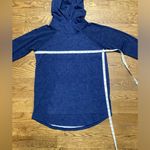 LuLaRoe Amber lightweight hoodie. Navy/black marl. Size Medium Photo 5