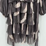 Zimmermann Painted Heart Tier Mini Dress Charcoal Brushstroke Size 0 US 4 NWT Photo 4