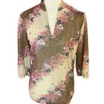 Vintage 70s floral top Size M Photo 0