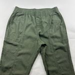 Old Navy Olive Green Linen Blend High Rise Slim Leg Ankle Pant L Photo 1