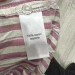 Maurice's Maurice’s Women’s Lightweight Button Down Shirt Mauve White Stripe Size L NWT Photo 3