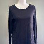 Premise Black Basic L/S Crewneck Tee Size M EUC Photo 0