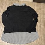 Adrianna Papell  Like New Womens Pullover Long Sleeve Sweater Blouse Houndstooth Photo 5
