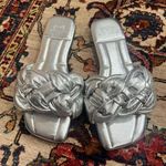 Marc Fisher LTD Miyuki Womens Leather Square Toe Slide Sandals Size 5 Photo 0