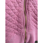 L.L.Bean Pink Quilted Jacket Gold Full-Zip Granola Classic Hiking Preppy Cozy L Photo 4