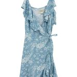 Ralph Lauren  Denim & Supply Y2K Spaghetti Strap Wrap Dress Blue Floral Size L Photo 4