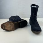 ZIGI Girl Canon Black Suede Boots Women’s Size 7 Rugged Slouch Biker Ankle Boot Photo 2