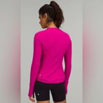 Lululemon NWT Close To Crossing Rulu Long Sleeve Top Ripped Raspberry Size 10 Photo 1