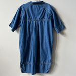 Banana Republic  Chambray Denim 3/4 Sleeve Collared Dress Size Small Photo 5