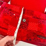 Donna Sharp Floral Polka Dot Leopard Red‎ Adjustable Crossbody Purse Bag Red Photo 13