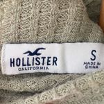 Hollister  Waffle Knit Top Women’s Small Tie Front Crop Keyhole Oversize Slouchy Photo 8