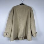 ASOS  Women's Oversized‎ Duffle Coat Cream Sz L Photo 6