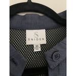 Staci Snider Dark Blue Linen Black Mesh High Low Outdoors Summer Maxi Dress Size XS Photo 5