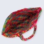 Vera Bradley Hadley East West Rumba Red Leafy Floral Large Zip Tote Shoulder Bag Photo 4