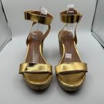 Lilly Pulitzer for Target Gold Espadrille Wedge Shoes Women's 11 Photo 1