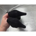 Eric Michael  Close Toe Pumps Sz Eu38/Us7.5 Black Suede Leather Career Heels Photo 5