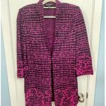 Ming Wang Jacket XS Pink Tweed Embroidered Office Old Money Preppy NWOT Photo 0
