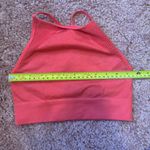 Aerie Women's Seamless High Neck Racerback Bralette Sports Bra Coral Size S Photo 3