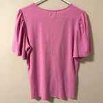 Nation Ltd . Pink Twist Flutter Sleeve Top (L) Photo 4