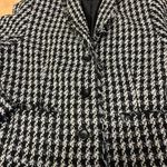 Equipment Houndstooth Vintage Women's Requirements Classic Black and White Blazer Sz 12 Photo 6