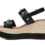 Espadrille Platform Beaded Black Size 11 Photo 1