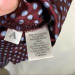 Loft  burgundy print block shirt dress XS Photo 5