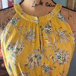 Ann Taylor  Yellow Floral Print Sleeveless Midi Dress Photo 2
