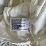 Knox Rose Pink Blue Floral Embroidered White Flowy Top Size Small Photo 4