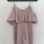 White Fox Boutique Off the Shoulder Mauve Romper Photo 1