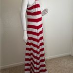 Kardashian kollection Red & White Keyhole Neck Maxi Dress Size Medium. #90 Photo 6