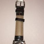 Vintage Mother of Pearl Brown Faux Leather Band Boho Retro Watch Wristwatch Photo 3